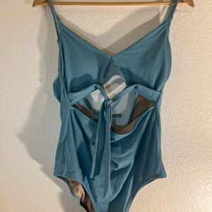 Shade & Shore Teal Cutout Swimsuit